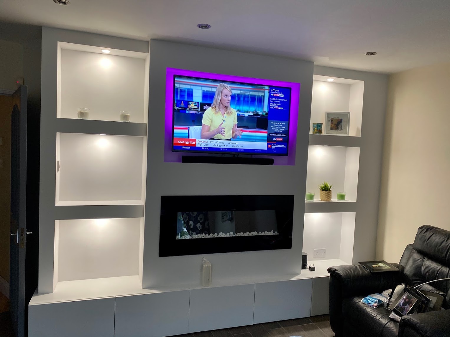 Tv wall
